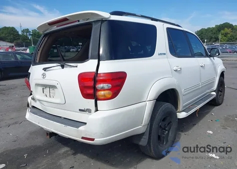 2002 Toyota Sequoia Limited V8 z USA, uszkodzony, nr VIN 5TDZT38A92S089242